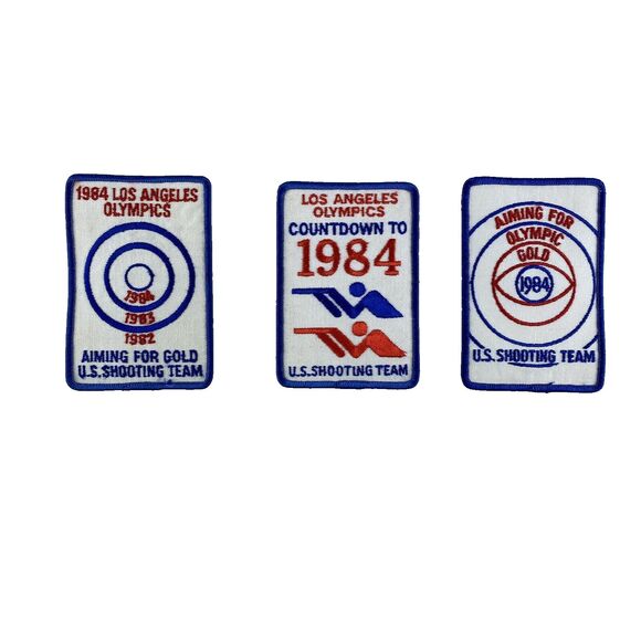 USA Shooting Team VTG Olympics 1984 Los Angeles Patches Complete Sharp Shooter - Picture 8 of 10